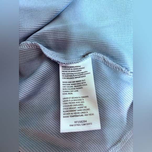 NWT Keyhole Long Sleeve Ella Blue Cutout Long Sleeve Top size 3X - Picture 4 of 4